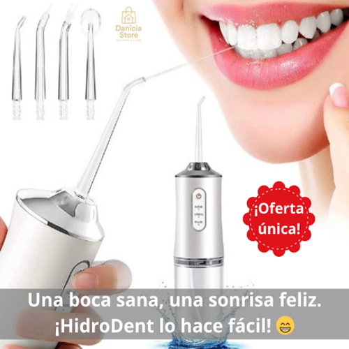 🦷 Irrigador Portátil 4 en 1 HidroDent - La sonrisa que mereces en segundos 😁